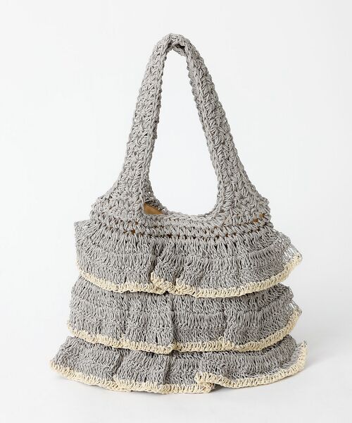 Rouge vif la cle / ルージュ・ヴィフ ラクレ トートバッグ | バイカラー ペーパーフリル トートバッグ / 雑材バッグ | 詳細4