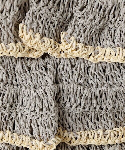 Rouge vif la cle / ルージュ・ヴィフ ラクレ トートバッグ | バイカラー ペーパーフリル トートバッグ / 雑材バッグ | 詳細5