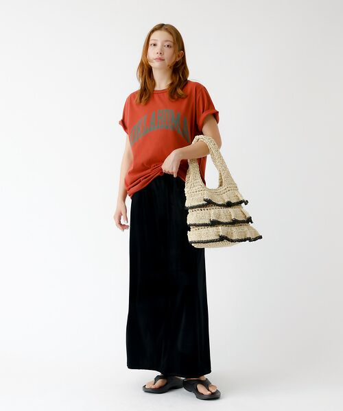 Rouge vif la cle / ルージュ・ヴィフ ラクレ トートバッグ | バイカラー ペーパーフリル トートバッグ / 雑材バッグ | 詳細14