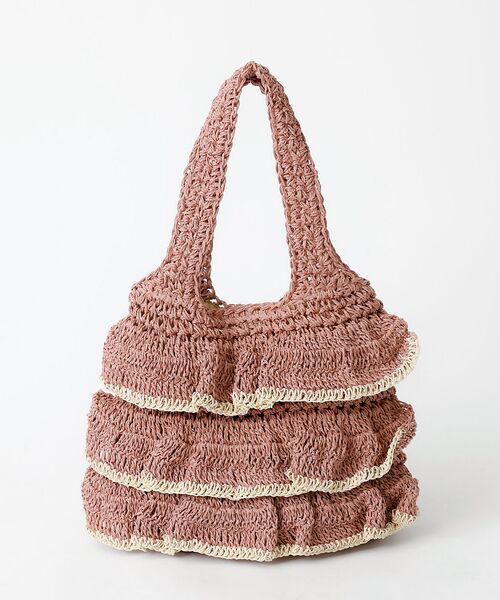 Rouge vif la cle / ルージュ・ヴィフ ラクレ トートバッグ | バイカラー ペーパーフリル トートバッグ / 雑材バッグ | 詳細19