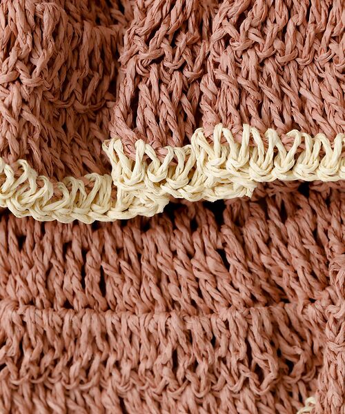 Rouge vif la cle / ルージュ・ヴィフ ラクレ トートバッグ | バイカラー ペーパーフリル トートバッグ / 雑材バッグ | 詳細20