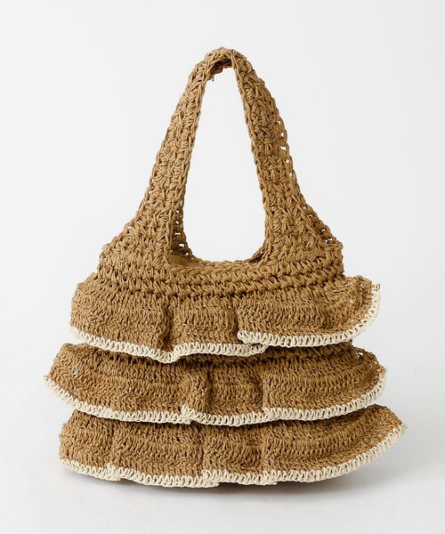 Rouge vif la cle / ルージュ・ヴィフ ラクレ トートバッグ | バイカラー ペーパーフリル トートバッグ / 雑材バッグ | 詳細24