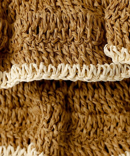 Rouge vif la cle / ルージュ・ヴィフ ラクレ トートバッグ | バイカラー ペーパーフリル トートバッグ / 雑材バッグ | 詳細25