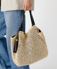 Rouge vif la cle / ルージュ・ヴィフ ラクレ トートバッグ | タッセル付き ペーパートートバッグ / 雑材バッグ