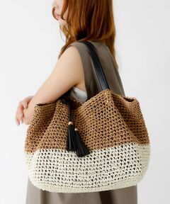 Rouge vif la cle / ルージュ・ヴィフ ラクレ トートバッグ | タッセル付き ペーパートートバッグ / 雑材バッグ