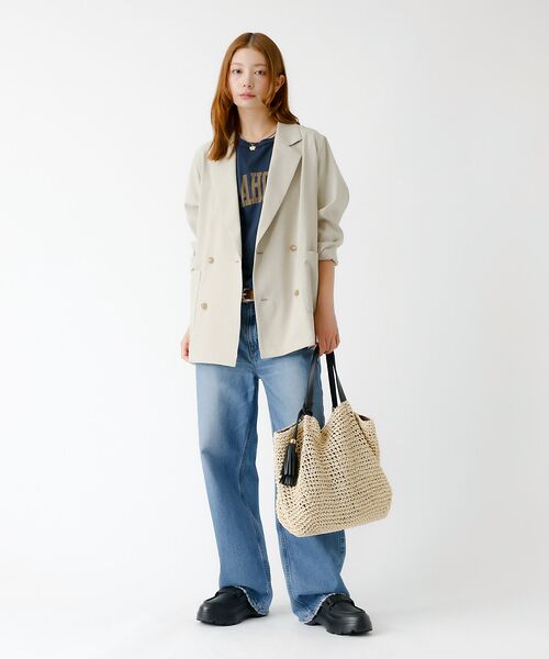 Rouge vif la cle / ルージュ・ヴィフ ラクレ トートバッグ | タッセル付き ペーパートートバッグ / 雑材バッグ | 詳細1