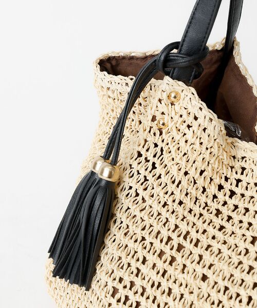 Rouge vif la cle / ルージュ・ヴィフ ラクレ トートバッグ | タッセル付き ペーパートートバッグ / 雑材バッグ | 詳細12