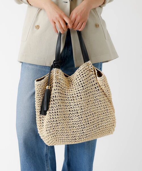 Rouge vif la cle / ルージュ・ヴィフ ラクレ トートバッグ | タッセル付き ペーパートートバッグ / 雑材バッグ | 詳細2