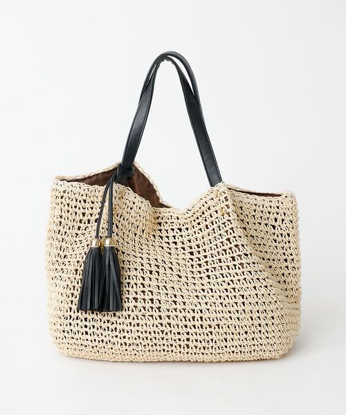 Rouge vif la cle / ルージュ・ヴィフ ラクレ トートバッグ | タッセル付き ペーパートートバッグ / 雑材バッグ | 詳細5