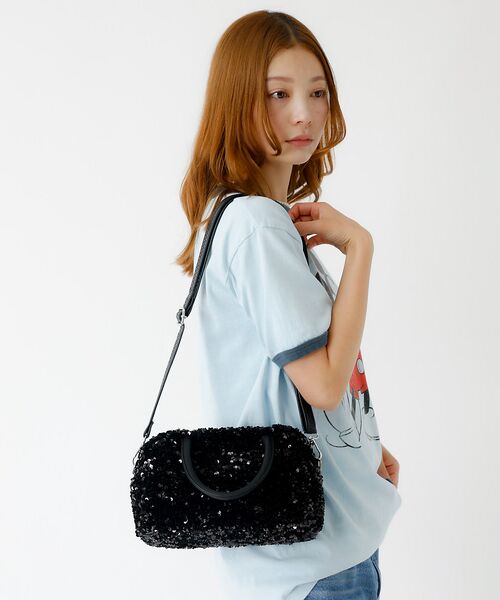 Rouge vif la cle / ルージュ・ヴィフ ラクレ ショルダーバッグ | スパンコール トートバッグ / ハンドバッグ / ミニバッグ / 2WAY / | 詳細1