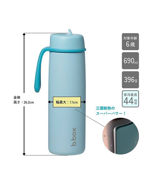 Rouge vif la cle / ルージュ・ヴィフ ラクレ 食器 | 【b.box/ビーボックス】フリップトップボトル690ml（ステンレス製水筒）/ | 詳細18