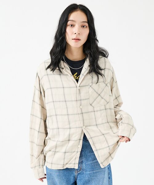 Rouge vif la cle / ルージュ・ヴィフ ラクレ シャツ・ブラウス | 【REMI RELIEF / レミレリーフ】レーヨンツイルチェックレギュラー シ | 詳細1