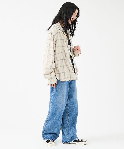 Rouge vif la cle / ルージュ・ヴィフ ラクレ シャツ・ブラウス | 【REMI RELIEF / レミレリーフ】レーヨンツイルチェックレギュラー シ | 詳細3