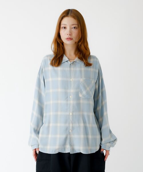 Rouge vif la cle / ルージュ・ヴィフ ラクレ シャツ・ブラウス | 【REMI RELIEF / レミレリーフ】レーヨンツイルチェックレギュラー シ | 詳細8