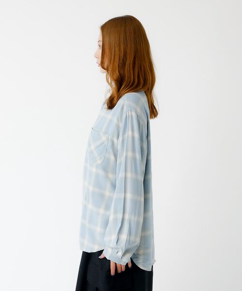 Rouge vif la cle / ルージュ・ヴィフ ラクレ シャツ・ブラウス | 【REMI RELIEF / レミレリーフ】レーヨンツイルチェックレギュラー シ | 詳細9