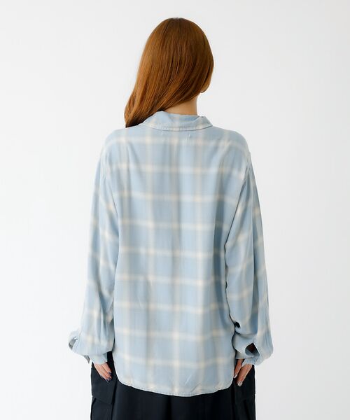 Rouge vif la cle / ルージュ・ヴィフ ラクレ シャツ・ブラウス | 【REMI RELIEF / レミレリーフ】レーヨンツイルチェックレギュラー シ | 詳細10