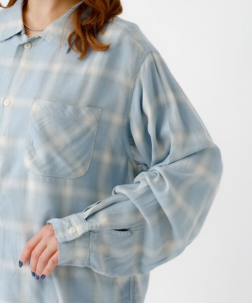 Rouge vif la cle / ルージュ・ヴィフ ラクレ シャツ・ブラウス | 【REMI RELIEF / レミレリーフ】レーヨンツイルチェックレギュラー シ | 詳細13