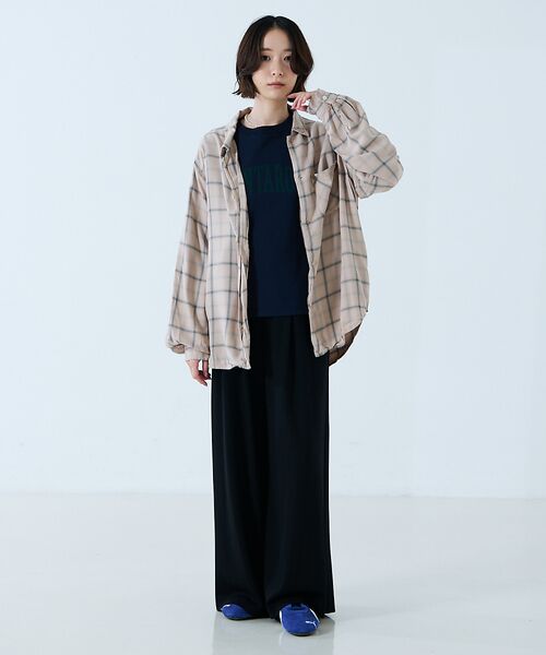 Rouge vif la cle / ルージュ・ヴィフ ラクレ シャツ・ブラウス | 【REMI RELIEF / レミレリーフ】レーヨンツイルチェックレギュラー シ | 詳細2