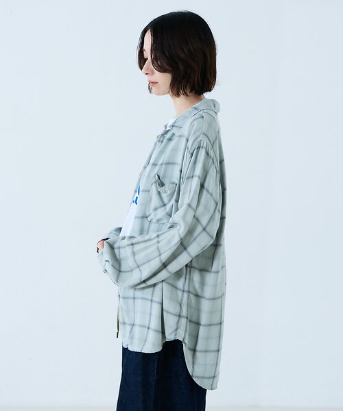 Rouge vif la cle / ルージュ・ヴィフ ラクレ シャツ・ブラウス | 【REMI RELIEF / レミレリーフ】レーヨンツイルチェックレギュラー シ | 詳細7