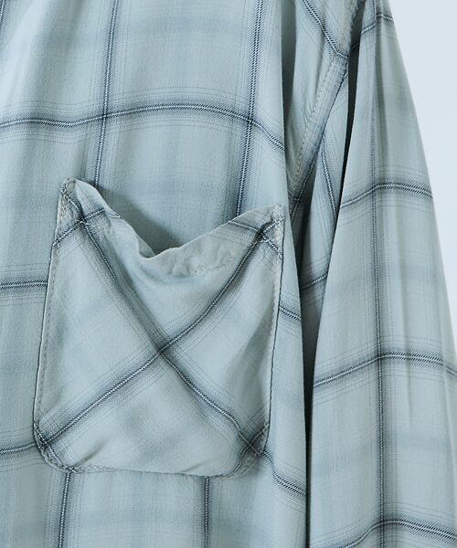 Rouge vif la cle / ルージュ・ヴィフ ラクレ シャツ・ブラウス | 【REMI RELIEF / レミレリーフ】レーヨンツイルチェックレギュラー シ | 詳細9
