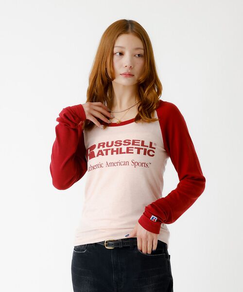 Rouge vif la cle / ルージュ・ヴィフ ラクレ Tシャツ | 【RUSSELL ATHLETIC/ラッセル アスレチック】ラグランスリーブ/ロ | 詳細3