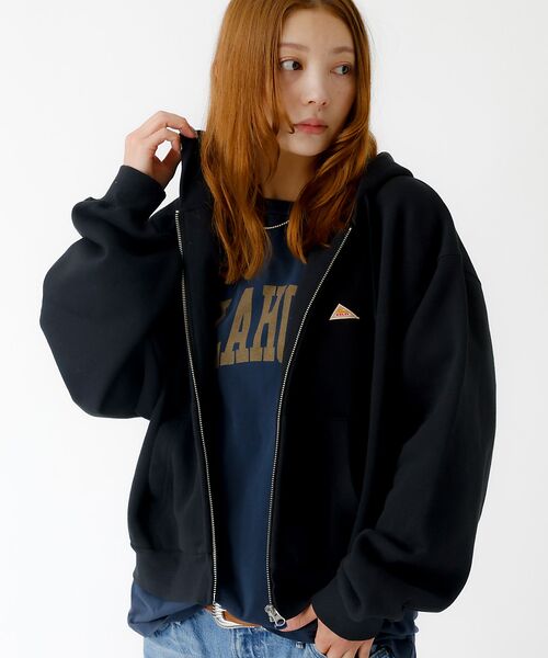 Rouge vif la cle/ルージュ・ヴィフ ラクレ 【KELTY/ケルティ】ミニロゴクロップドジップパーカー / フーディ ブラック F Rouge vif la cle/ルージュ・ヴィフ ラクレ 【KELTY/ケルティ】ミニロゴクロップドジップパーカー / フーディ ブラック F