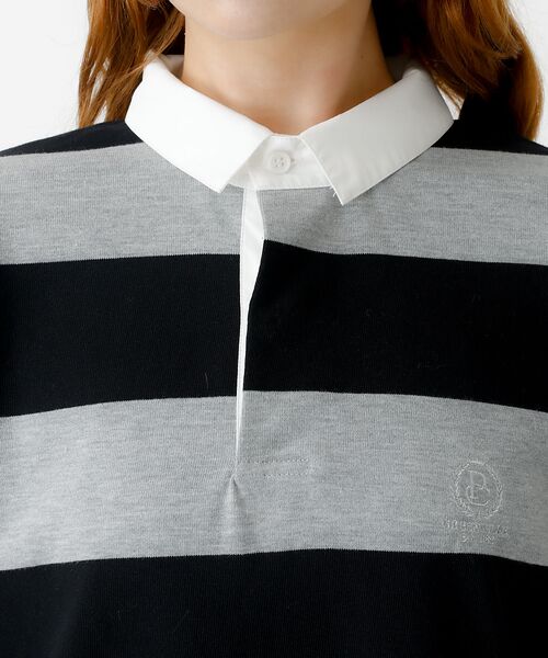 Rouge vif la cle / ルージュ・ヴィフ ラクレ Tシャツ | 【PARROTT CANVAS/パロットキャンバス】クロップド ワイド ラガーシ | 詳細11