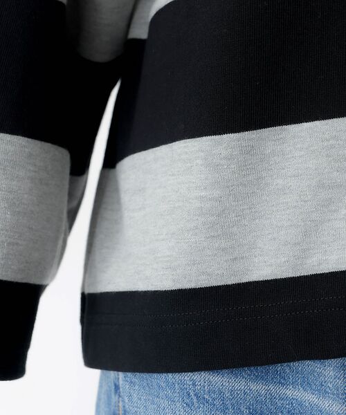 Rouge vif la cle / ルージュ・ヴィフ ラクレ Tシャツ | 【PARROTT CANVAS/パロットキャンバス】クロップド ワイド ラガーシ | 詳細15