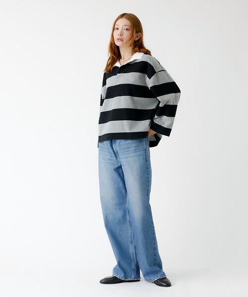 Rouge vif la cle / ルージュ・ヴィフ ラクレ Tシャツ | 【PARROTT CANVAS/パロットキャンバス】クロップド ワイド ラガーシ | 詳細2