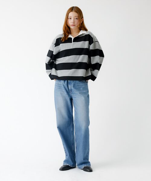 Rouge vif la cle / ルージュ・ヴィフ ラクレ Tシャツ | 【PARROTT CANVAS/パロットキャンバス】クロップド ワイド ラガーシ | 詳細4