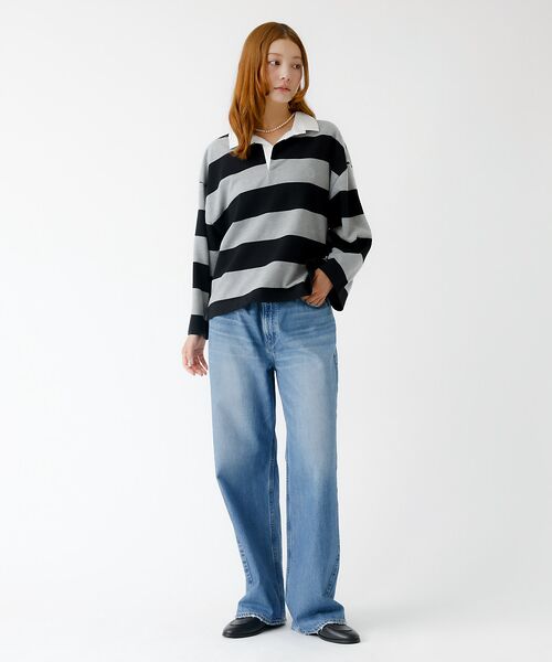 Rouge vif la cle / ルージュ・ヴィフ ラクレ Tシャツ | 【PARROTT CANVAS/パロットキャンバス】クロップド ワイド ラガーシ | 詳細6