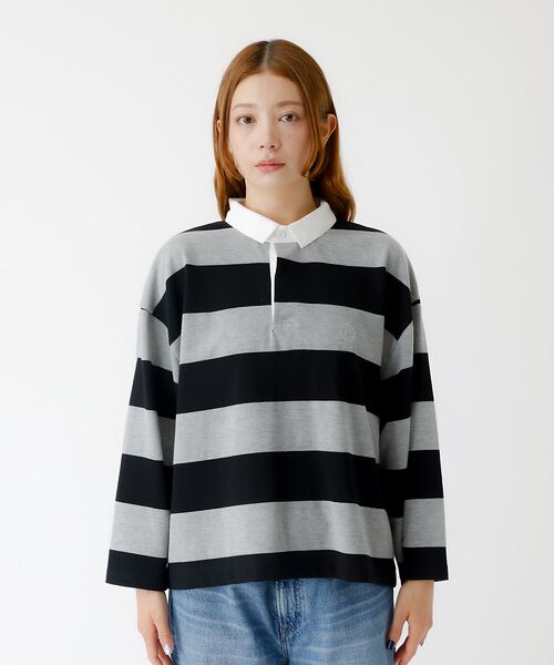 Rouge vif la cle / ルージュ・ヴィフ ラクレ Tシャツ | 【PARROTT CANVAS/パロットキャンバス】クロップド ワイド ラガーシ | 詳細7