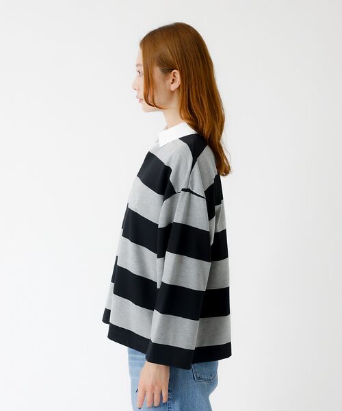 Rouge vif la cle / ルージュ・ヴィフ ラクレ Tシャツ | 【PARROTT CANVAS/パロットキャンバス】クロップド ワイド ラガーシ | 詳細8