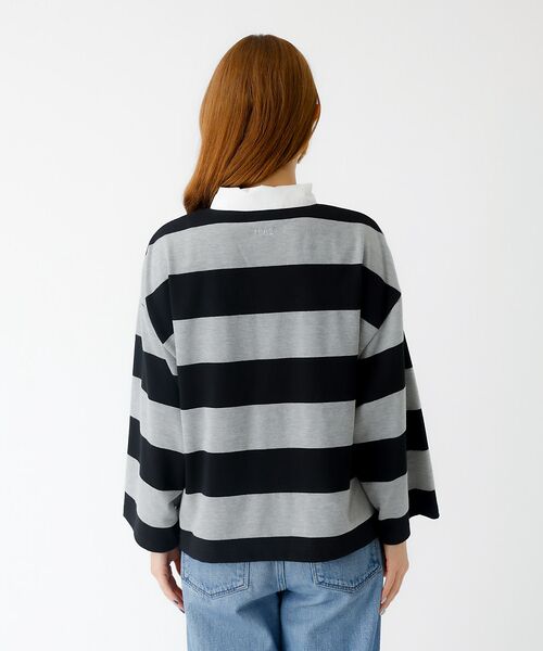 Rouge vif la cle / ルージュ・ヴィフ ラクレ Tシャツ | 【PARROTT CANVAS/パロットキャンバス】クロップド ワイド ラガーシ | 詳細9