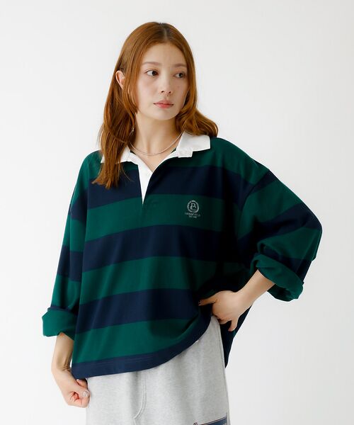 Rouge vif la cle / ルージュ・ヴィフ ラクレ Tシャツ | 【PARROTT CANVAS/パロットキャンバス】クロップド ワイド ラガーシ | 詳細20