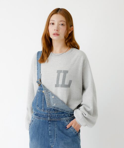 Rouge vif la cle / ルージュ・ヴィフ ラクレ スウェット | 【REMI RELIEF / レミレリーフ】SP加工起毛裏毛クルー "IL" / | 詳細2