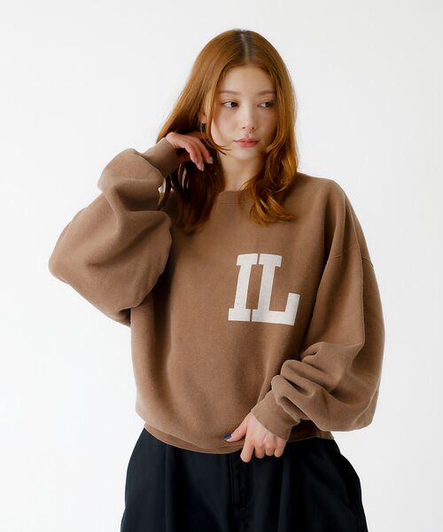 Rouge vif la cle / ルージュ・ヴィフ ラクレ スウェット | 【REMI RELIEF / レミレリーフ】SP加工起毛裏毛クルー "IL" / | 詳細11