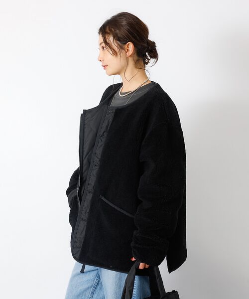 Rouge vif la cle / ルージュ・ヴィフ ラクレ ダウンジャケット・ベスト | 【TAION / タイオン】ミリタリー リバーシブル クルーネック ダウンジャケ | 詳細1