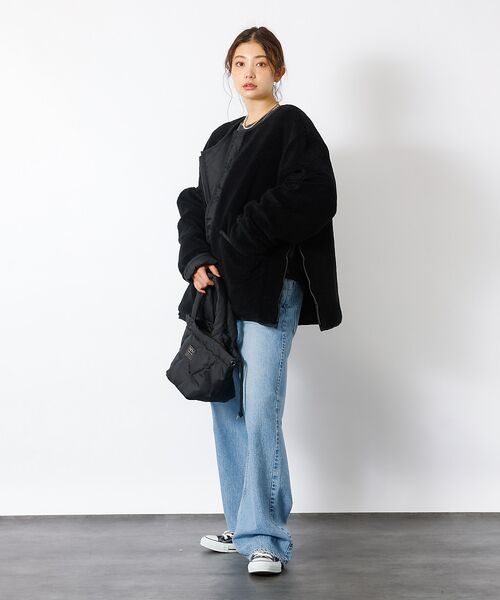 Rouge vif la cle / ルージュ・ヴィフ ラクレ ダウンジャケット・ベスト | 【TAION / タイオン】ミリタリー リバーシブル クルーネック ダウンジャケ | 詳細2