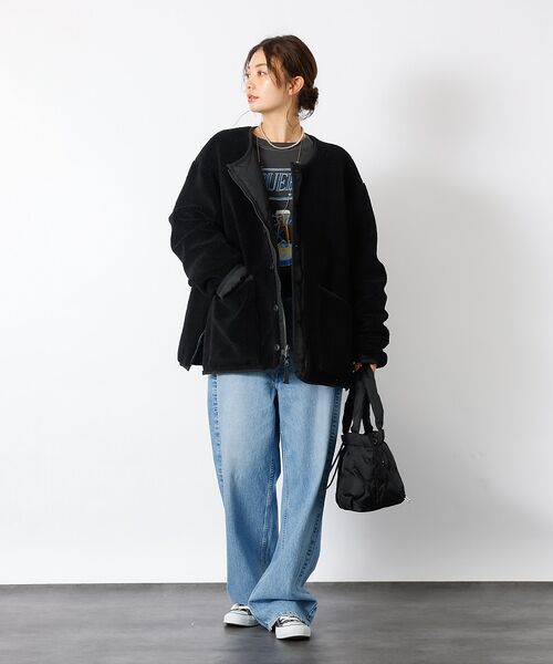 Rouge vif la cle / ルージュ・ヴィフ ラクレ ダウンジャケット・ベスト | 【TAION / タイオン】ミリタリー リバーシブル クルーネック ダウンジャケ | 詳細3