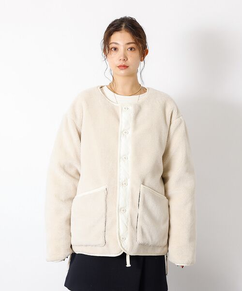 Rouge vif la cle / ルージュ・ヴィフ ラクレ ダウンジャケット・ベスト | 【TAION / タイオン】ミリタリー リバーシブル クルーネック ダウンジャケ | 詳細22