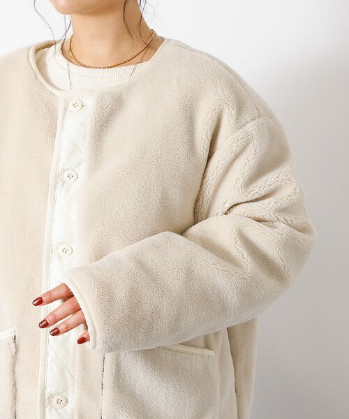 Rouge vif la cle / ルージュ・ヴィフ ラクレ ダウンジャケット・ベスト | 【TAION / タイオン】ミリタリー リバーシブル クルーネック ダウンジャケ | 詳細26