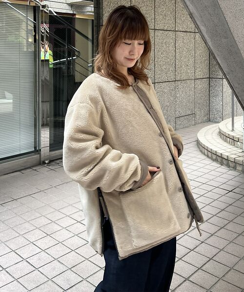 Rouge vif la cle / ルージュ・ヴィフ ラクレ ダウンジャケット・ベスト | 【TAION / タイオン】ミリタリー リバーシブル クルーネック ダウンジャケ | 詳細10