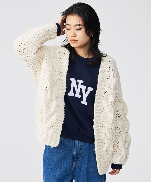 Rouge vif la cle / ルージュ・ヴィフ ラクレ ニット・セーター | 【IRONING / アイロニング】ケーブルニットカーディガン/cable ro | 詳細1