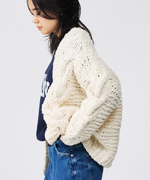 Rouge vif la cle / ルージュ・ヴィフ ラクレ ニット・セーター | 【IRONING / アイロニング】ケーブルニットカーディガン/cable ro | 詳細2