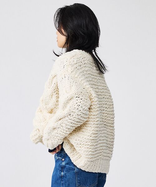 Rouge vif la cle / ルージュ・ヴィフ ラクレ ニット・セーター | 【IRONING / アイロニング】ケーブルニットカーディガン/cable ro | 詳細5