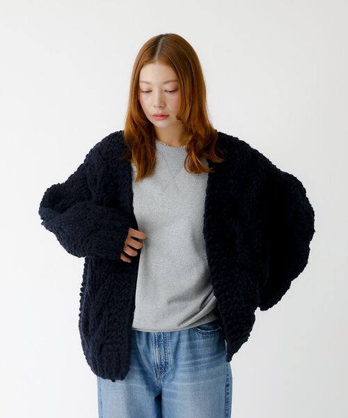 Rouge vif la cle / ルージュ・ヴィフ ラクレ ニット・セーター | 【IRONING / アイロニング】ケーブルニットカーディガン/cable ro | 詳細7