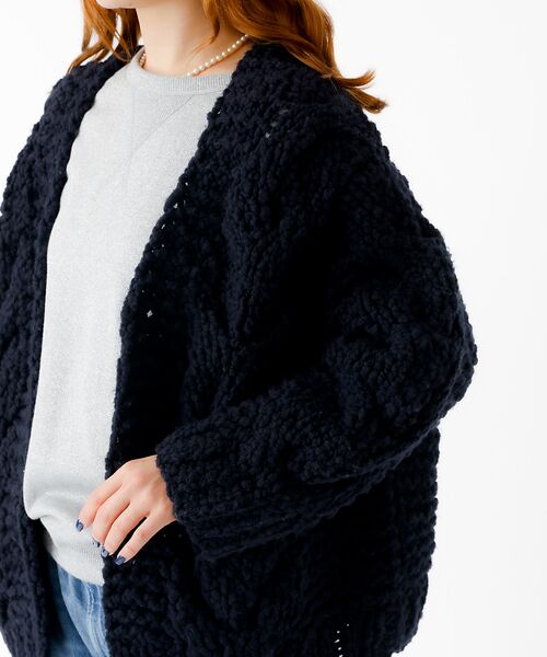 Rouge vif la cle / ルージュ・ヴィフ ラクレ ニット・セーター | 【IRONING / アイロニング】ケーブルニットカーディガン/cable ro | 詳細17