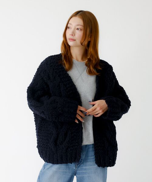 Rouge vif la cle / ルージュ・ヴィフ ラクレ ニット・セーター | 【IRONING / アイロニング】ケーブルニットカーディガン/cable ro | 詳細11