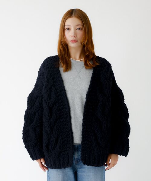 Rouge vif la cle / ルージュ・ヴィフ ラクレ ニット・セーター | 【IRONING / アイロニング】ケーブルニットカーディガン/cable ro | 詳細13